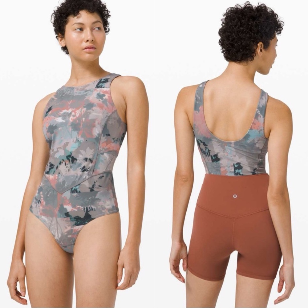 NWT Lululemon Align Sleeveless Bodysuit Untamed Nature Multi Size 2